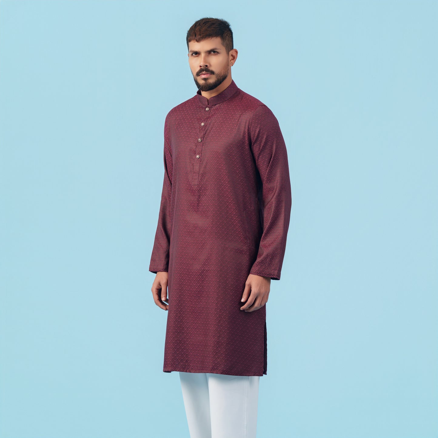 Royal Panjabi (Dark Maroon)