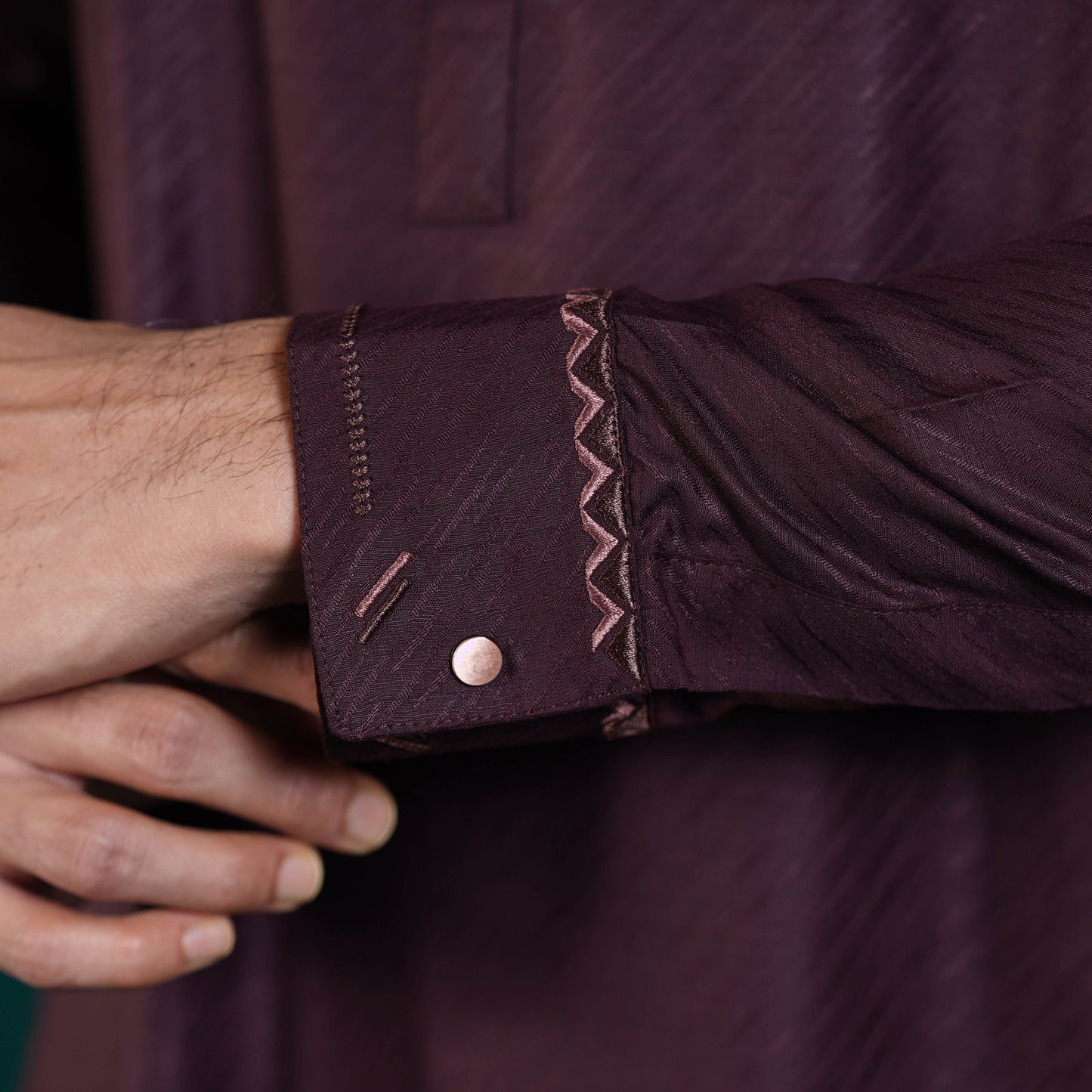 Signature Panjabi (Dark Maroon)