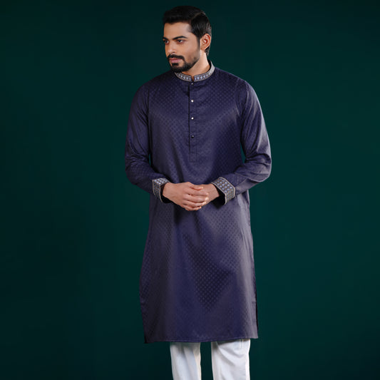 Signature Panjabi (Dark Navy)