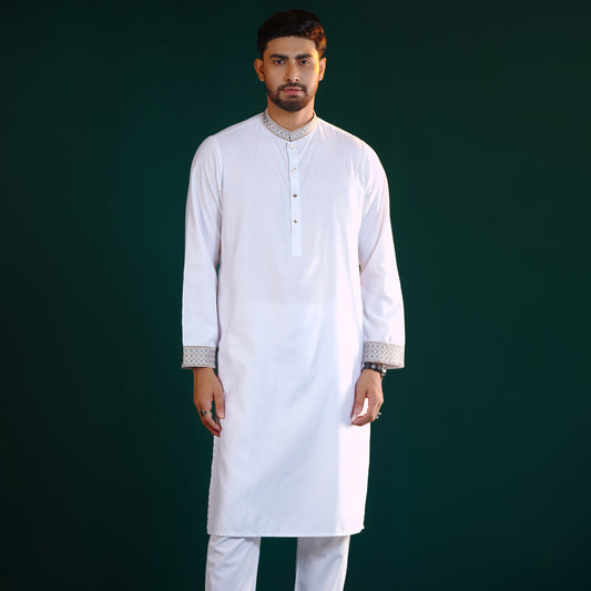Signature Panjabi (White)