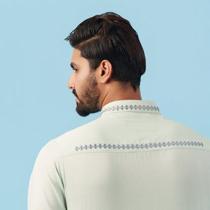 Signature Panjabi (Sage Green)