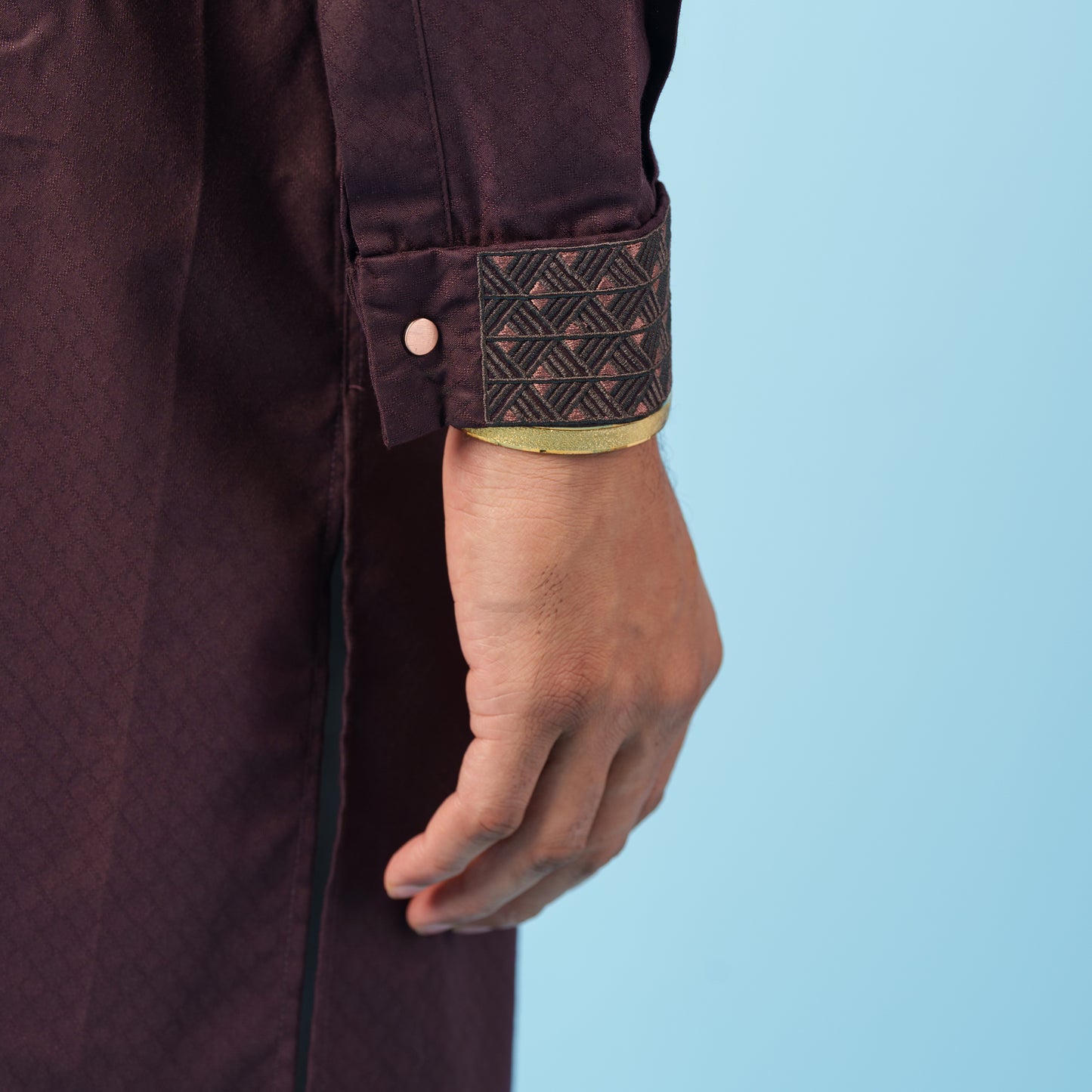 Signature Panjabi (Dark Maroon)