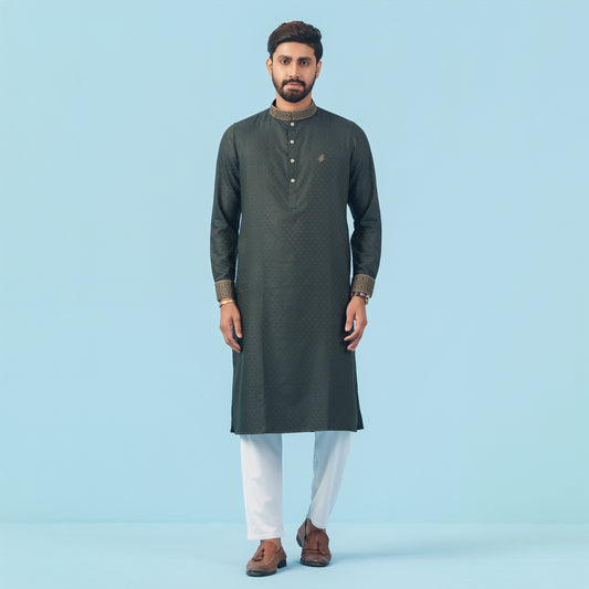 Signature Panjabi (Olive)