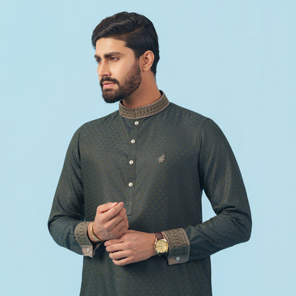 Signature Panjabi (Olive)