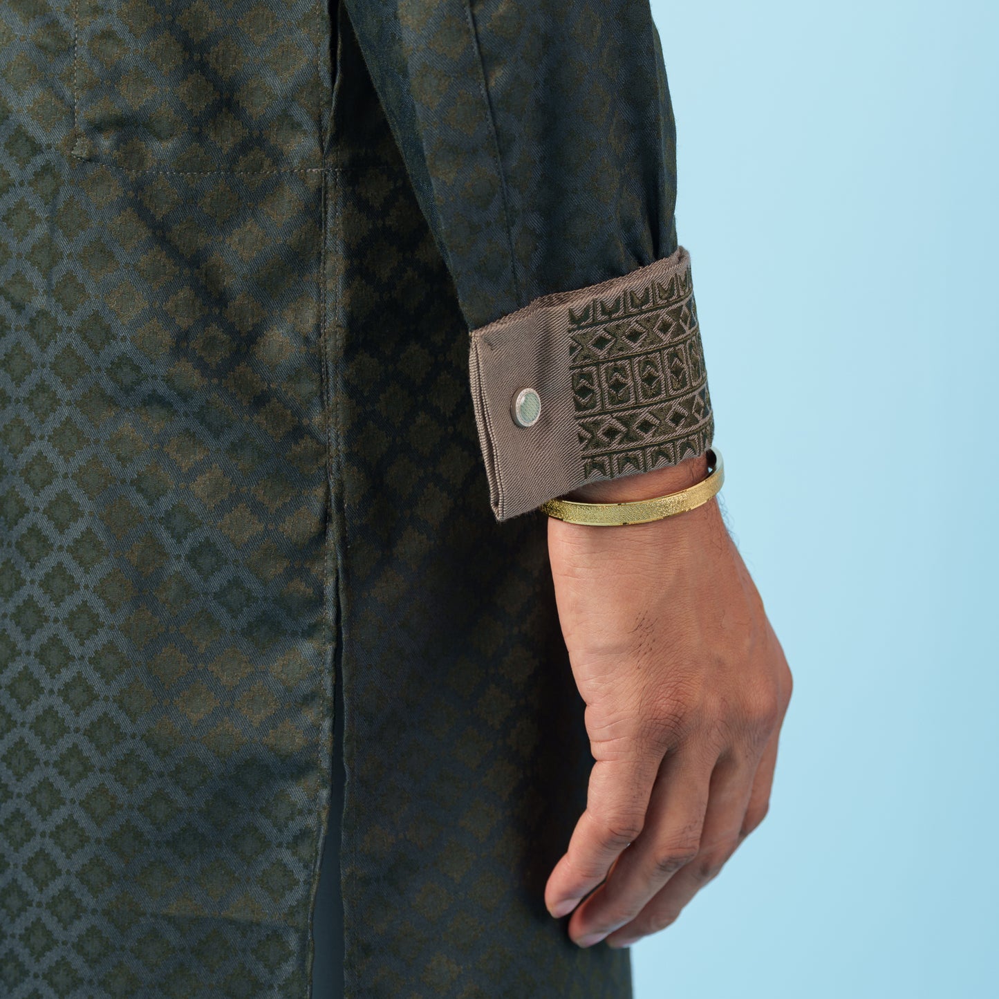 Signature Panjabi (Olive)