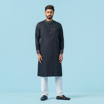 Signature Panjabi (Dark Navy)
