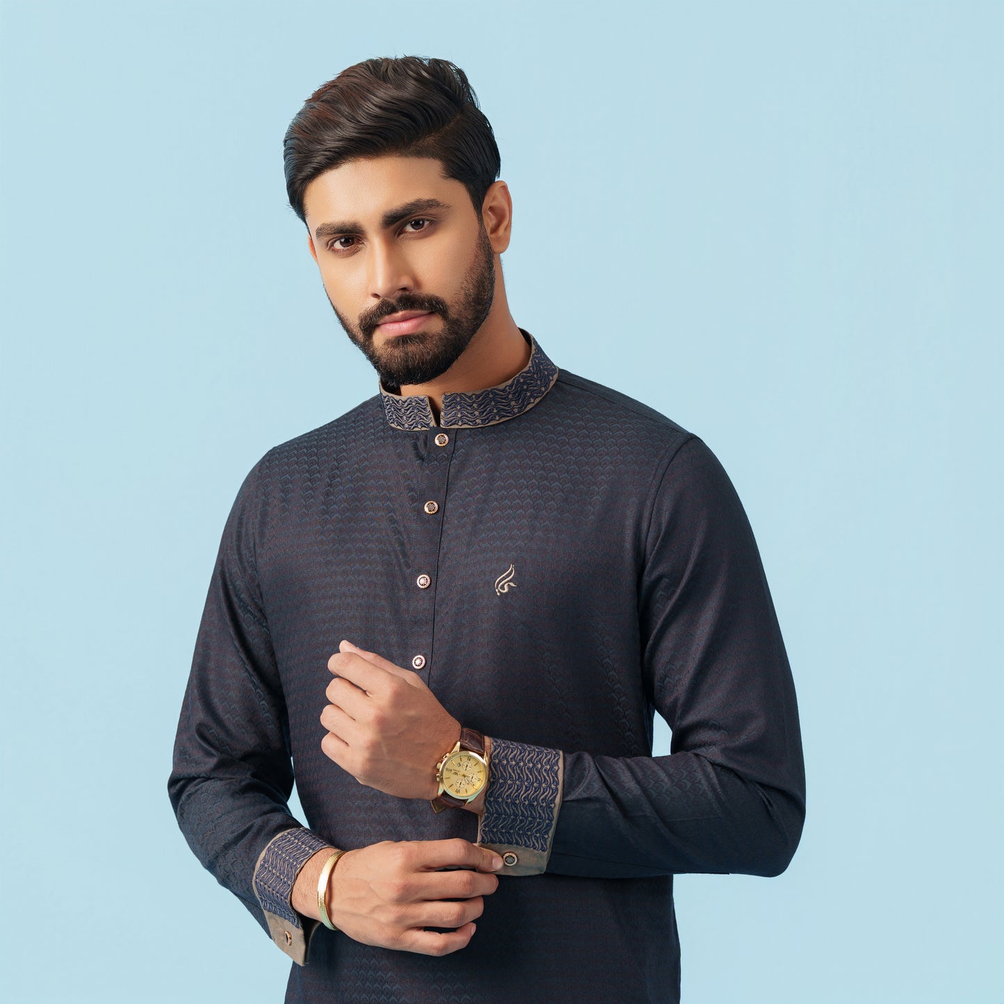 Signature Panjabi (Dark Navy)