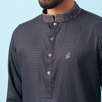Signature Panjabi (Dark Navy)