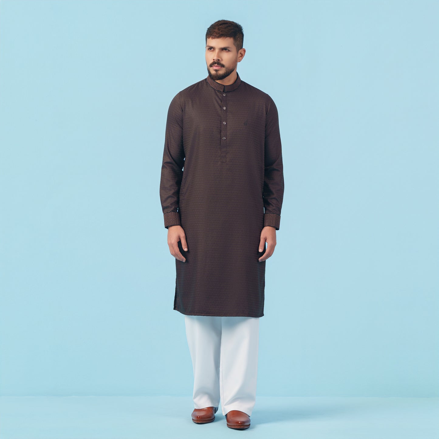 Signature Panjabi (Dark Coffee)