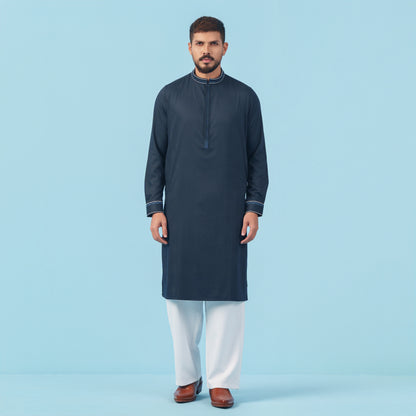 Signature Panjabi (Dark Navy)