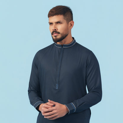 Signature Panjabi (Dark Navy)