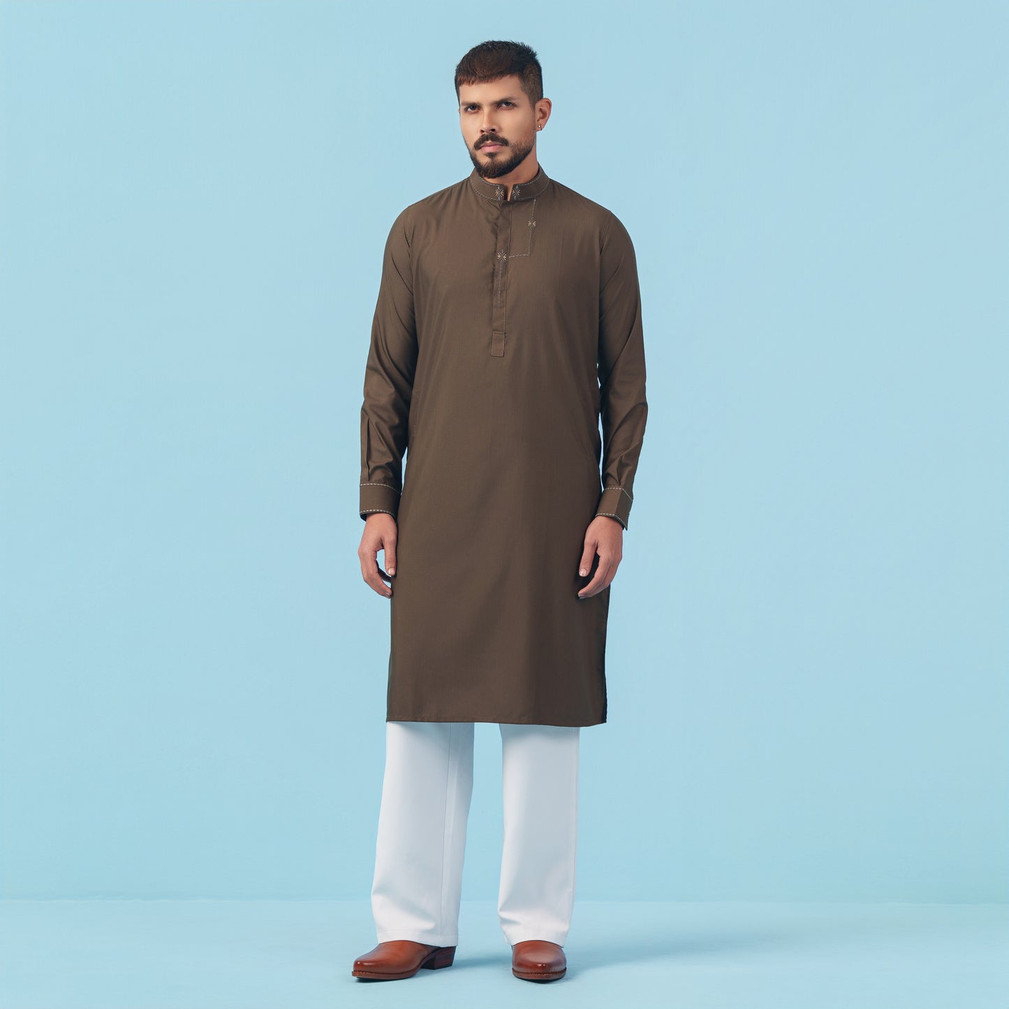 Signature Panjabi (Dark Brown)