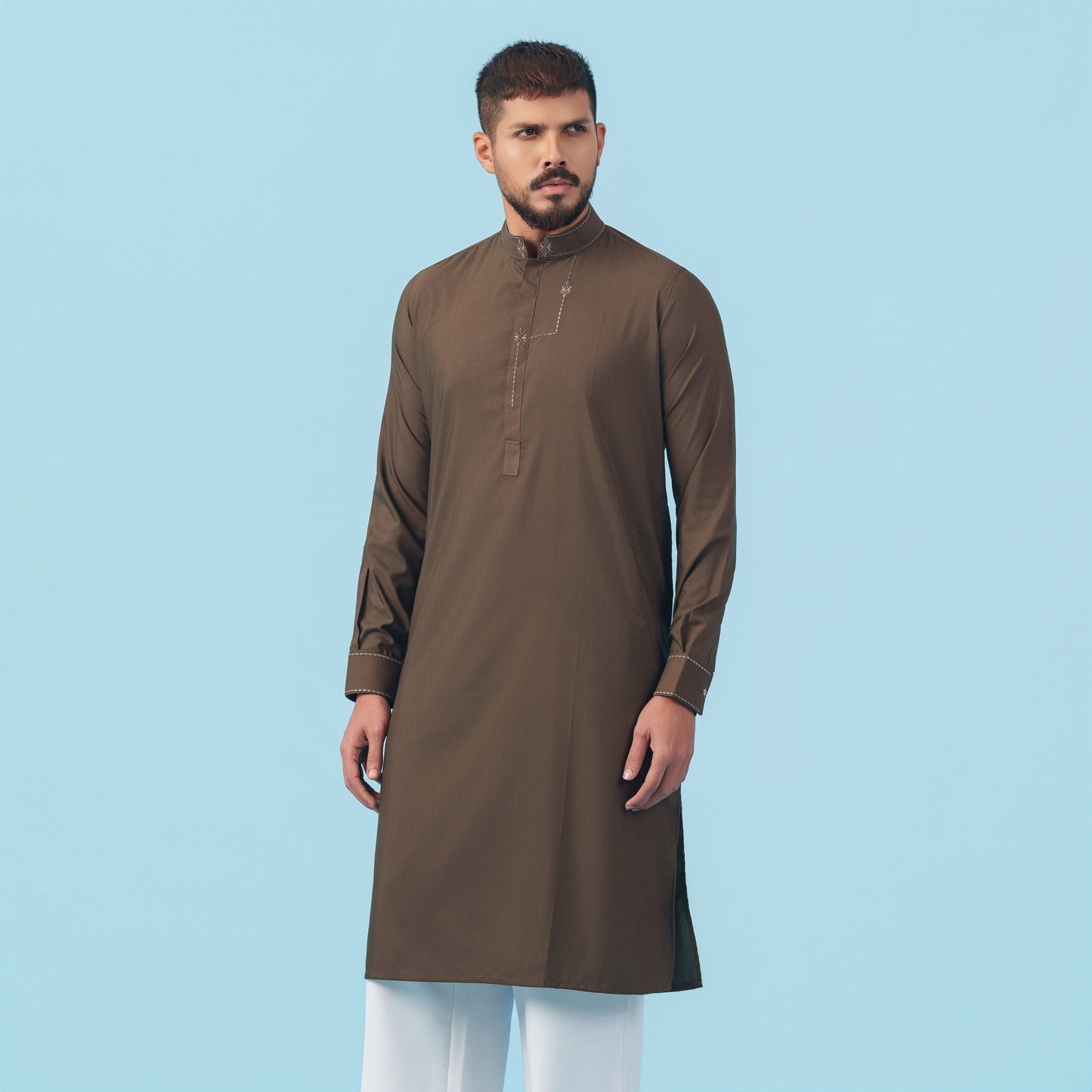 Signature Panjabi (Dark Brown)