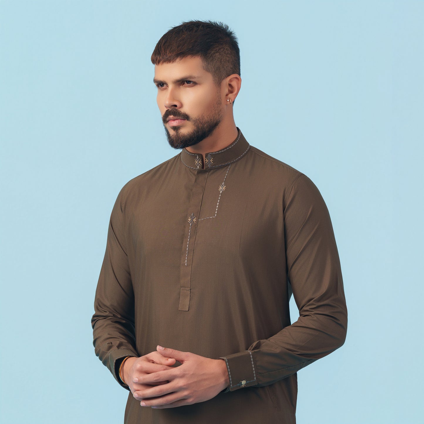 Signature Panjabi (Dark Brown)