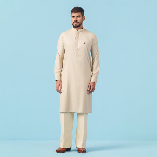 Signature Panjabi (Light Beige)