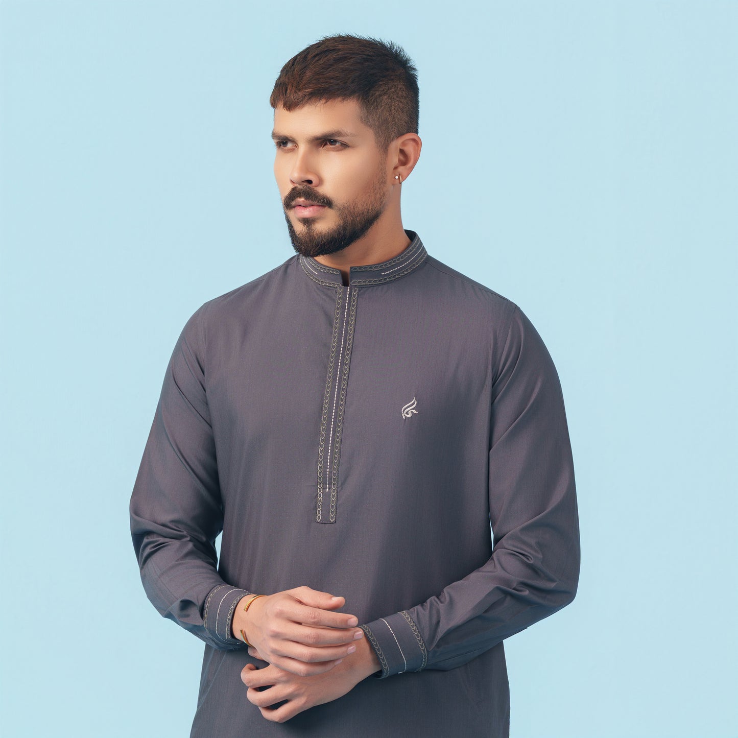 Signature Panjabi (Dark Grey)