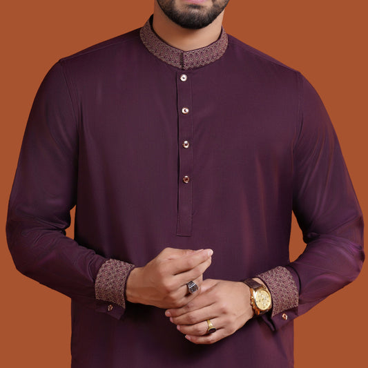 Imperial Panjabi (Dark Maroon)