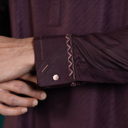 Signature Panjabi (Dark Maroon)