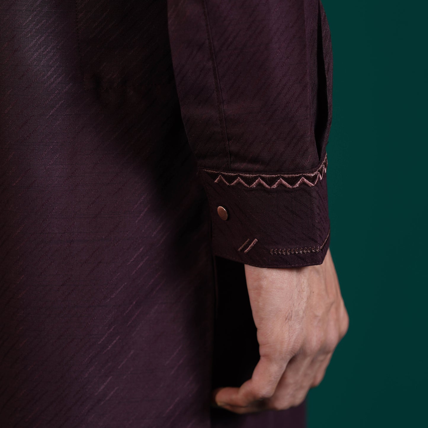 Signature Panjabi (Dark Maroon)