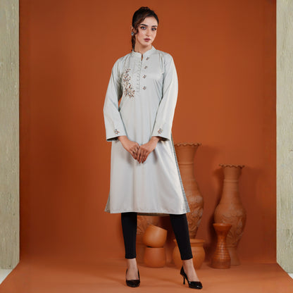 Imperial Kurti (Minimal Sage Green)