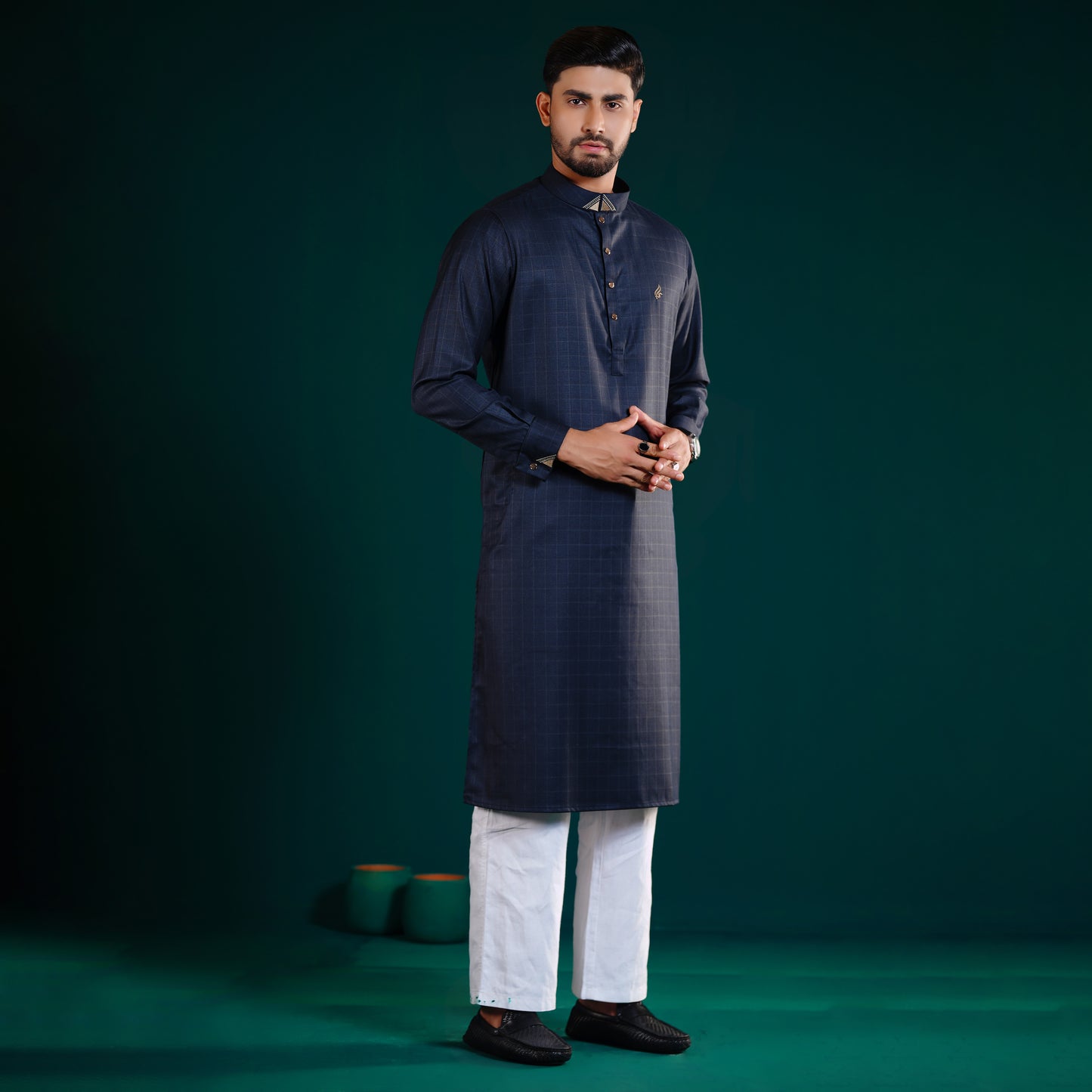 Signature Panjabi (Dark Navy)