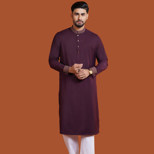 Imperial Panjabi (Dark Maroon)